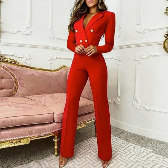 Sexy One-Shoulder Women Elegant Jumpsuit - Picture 2 of 3